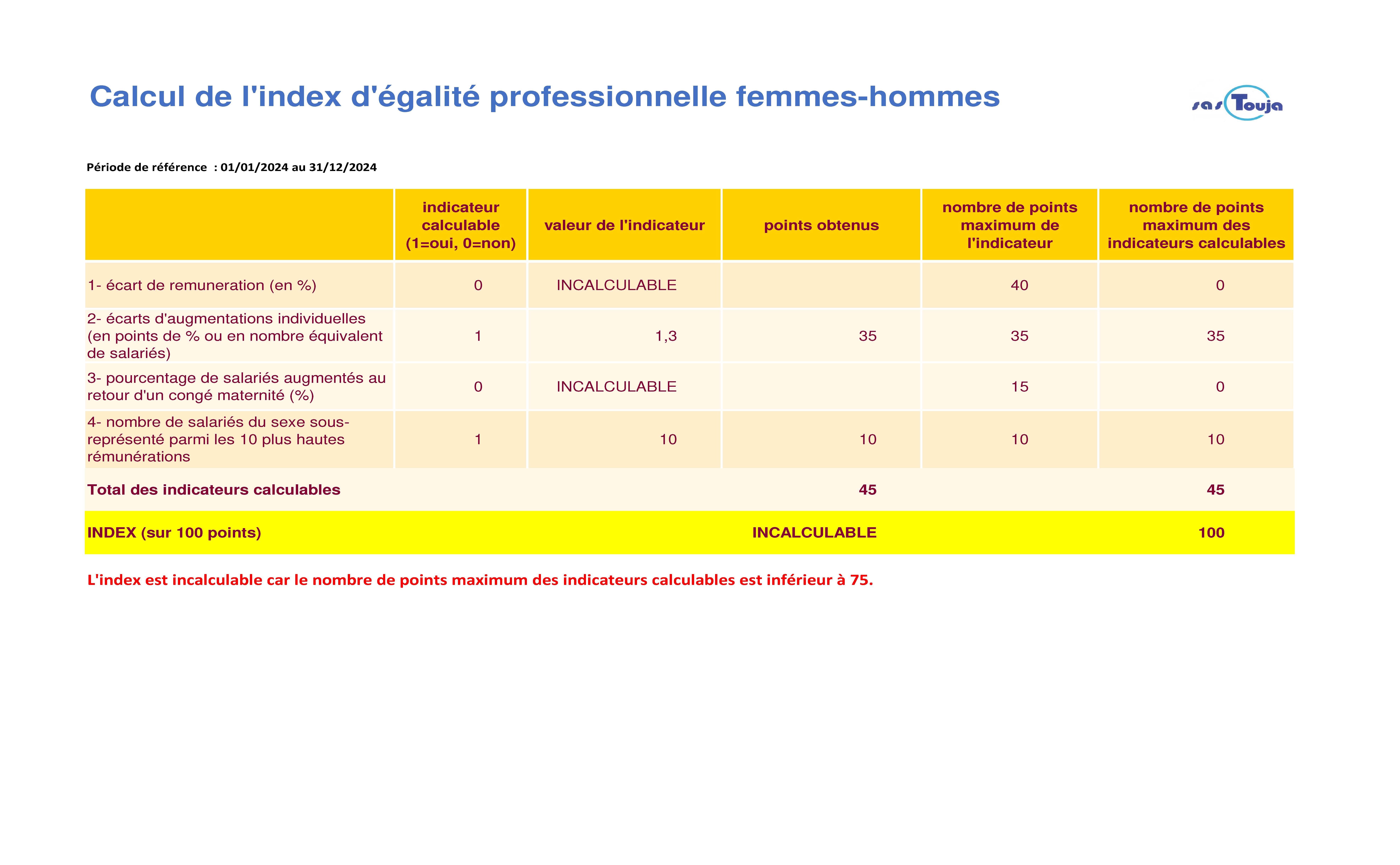 INDEX EGALITE F H 2024 ed.2025index